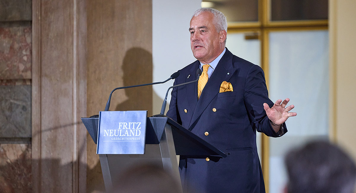 Verleihung des Fritz-Neuland-Preises, Foto: Klaus D. Wolf